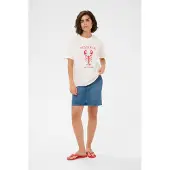 Kaffe Camisa 'KAAnnemette' branco / branco natural