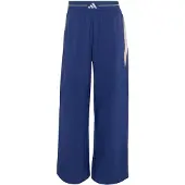 Adidas Calças de desporto 'Hyperglam Color Block Wide Woven' azul cobalto / branco