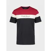 KOROSHI Camisa navy / vermelho / branco
