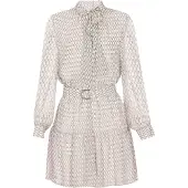 Dreimaster Klassik Vestidos camiseiros 'Classic Look' creme / cinzento basalto