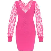 Faina Vestido de cocktail rosa
