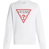 GUESS Sweatshirt vermelho / preto / branco