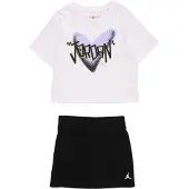 Jordan Conjuntos 'I HEART' roxo pastel / preto / branco