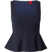 HUGO Top 'Daleida' azul escuro