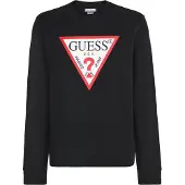 GUESS Sweatshirt vermelho / preto / branco