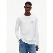 Tommy Hilfiger Camisa 'Logo Long Sleeve' vermelho / preto / branco