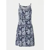 KOROSHI Vestido navy / branco