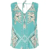 Cream Blusa 'CRTiah' bege / aqua / preto