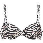 LASCANA Top de biquíni creme / greige / preto