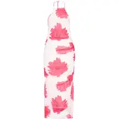 IZIA Vestido rosa / branco