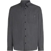 Karl Lagerfeld Camisa cinzento escuro / branco