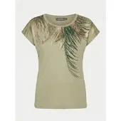 KOROSHI Camisa ouro / verde claro / verde escuro / branco