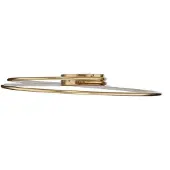 LINDBY Candeeiro de teto LED Joline, Ø 74 cm, dourado, metal