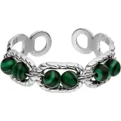 Purelei Anel 'Harmony' verde / prata
