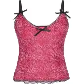 Mymo Top rosa / preto