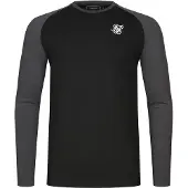 SikSilk Camisa grafite / preto