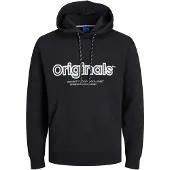 Jack & Jones Sweatshirt 'JORLakewood' preto / branco