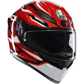 AGV K1 S Lion Preto/Vermelho/Branco 2XL unissexo