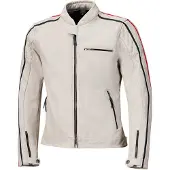 Held Brixham 52420 Casaco de cabedal Cinzento/Vermelho 48