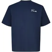 SikSilk Camisa 'Script' navy / branco
