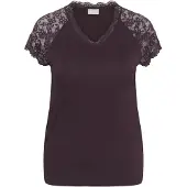 KAFFE CURVE Blusa 'KCCarli' roxo escuro
