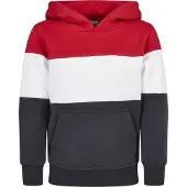 Urban Classics Sweatshirt navy / vermelho fogo / branco