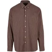 FYNCH-HATTON Camisa castanho escuro / offwhite