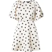Lindex Vestido 'Dagny' bege / preto