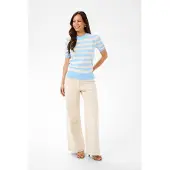 Saint tropez Pullover 'SZMila' bege / azul claro