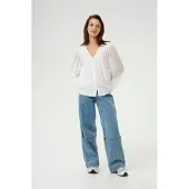Kaffe Blusa branco natural