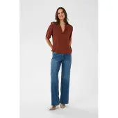 Kaffe Blusa 'KAGina' merlot