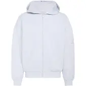 Adidas Casaco de treino em moletão 'Soft Lux' cinzento claro