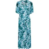 Kaffe Vestido 'KAIsolde Amber' azul ciano / azul claro / verde escuro / branco