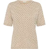 Kaffe Pullover 'KALiz' bege mosqueado / preto