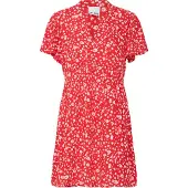 Ichi Vestidos camiseiros ' Marrakech ' vermelho sangue