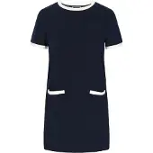 Dreimaster Maritim Vestido navy / branco