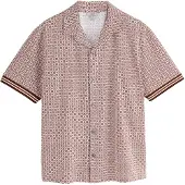 Next Camisa castanho / castanho ferrugento / branco