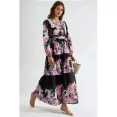 MSN Collection Vestido 'Maxi' preto