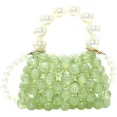 Koosh Malas de tiracolo verde / branco pérola
