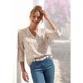 LASCANA Blusa creme / caramelo