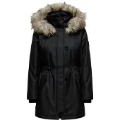 ONLY Parka de inverno 'ONLIris' bege / cinzento / preto