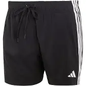 Adidas Calções de banho desportivos '3-Stripes Swim' preto / branco