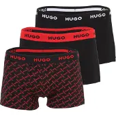 HUGO Boxers vermelho / preto / branco