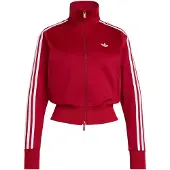 Adidas Casaco em moletão 'Firebird Classic' vermelho / branco