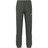 Adidas Calças 'Trefoil' amarelo limão / cinzento escuro