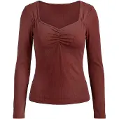 Usha Camisa borgonha