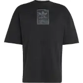 Adidas Originals Camisa 'CAMO TEE TONGUE LABEL' cinzento / preto