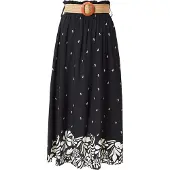 Hailys Saia 'Si44na' preto / branco