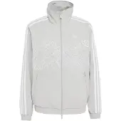 Adidas Casaco meia-estação 'Firebird' cinzento claro / branco