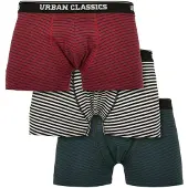 Urban Classics Boxers bege / verde escuro / vermelho cereja / preto